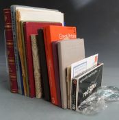 A box of sundry albums, Stanley Gibbons pre-decimal celebration collection and specialist catalogue,