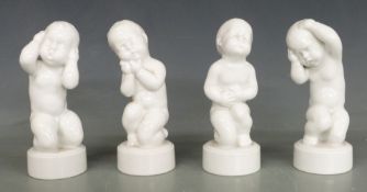 Four Bing & Grondahl child figures