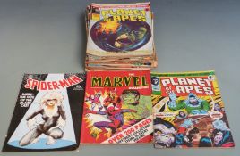 Forty-five mainly Marvel super hero related comics including The Marvel Collection Number Four,