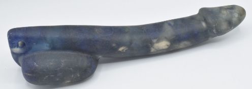 A glass model of a phallus, 28cm