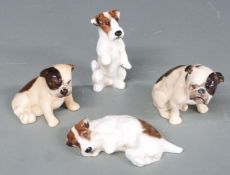 Four Royal Doulton dogs COLLECTING