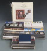 A quantity of GB presentation packs, first day covers and coin / stamp covers