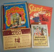 [Potter] Peter Rabbit The Magician, A Book of Tricks 1942 with Wand and envelope containing a