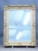 19thC ornate gilt framed mirror, 74 x 94cm overall
