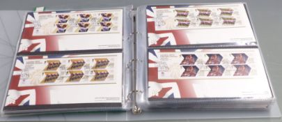 An album of London 2012 Olympics gold medal winners collection, covers and mini sheets