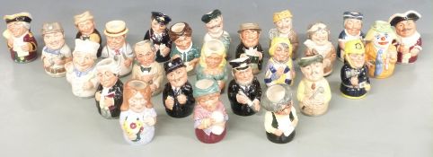 Twenty five Royal Doulton Doultonville Toby jugs