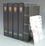 Great Britain stamp albums vols 1-4, little used, a stockbook including mint GB stamps, loose stamps