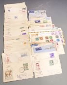 A box of mainly India first day covers, mostly 1950s and early 1960s examples