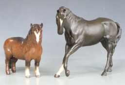 Beswick Black Beauty and Shetland