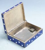 Chinese cloisonné box W14 x D10 x H4cm