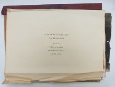 Engravings and prints to include Alfred Cossman, Trevour D Boult signed print of an owl, A E