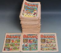 Two-hundred-and-forty The Beano comics/ magazines c1980-1985.