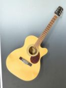 Adam Black Electro Acoustic guitar, model no. 0-6CE, serial no. SI110713531, in hard fitted case
