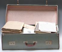 A suitcase full of ledgers / ephemera relating to A. Soutar, District Commissioner, Nakuru Province,