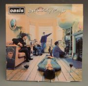 Oasis - Definitely Maybe (CRELP169), record appears EX less scuff track 1 side 4, cover VG