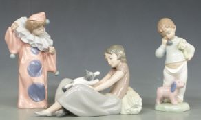 Six Nao child figures including three musicians, tallest 22cm