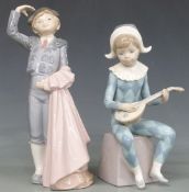Two Lladro figures, Bull Fighter and Mandolin Player, tallest 23cm