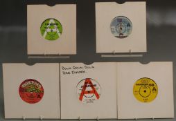 Approximately 40 singles all Demos, mostly early 1970s, condition appears generally Ex
