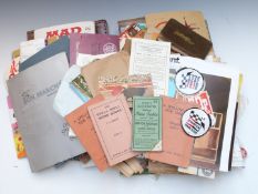 Ephemera to include 1931 Bon Marché Gloucester opening brochure, 1946 Gloucester railway