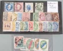 A stockcard of Norway pre 1900 stamps and an envelope of Finland local post stamps