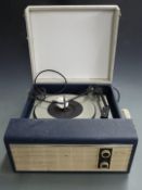 Model HF35 c1960 record player in two tone Rexine finish