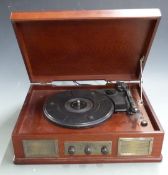 A modern record player with USB and SD cord facility