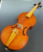 Song Chung child size cello, 64cm, with two-piece back, labelled 'handmade by Song viola da