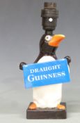 An original Carltonware Guinness penguin advertising lamp Draught Guinness, H25cm