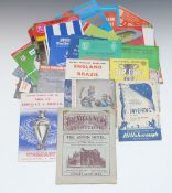 Thirty-two football programmes dating from the 1950s onwards, including cup final ties Manchester