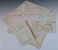 Seven Rugby programmes 1925-1930 England v New Zealand, Scotland, Wales, France and New South