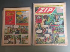 Twenty boys comic books/ magazines comprising 18 Swift 1955-61 and two Zip 1959.