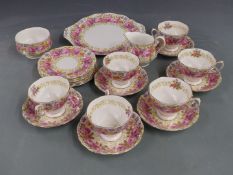 Royal Albert part tea set in Serena pattern