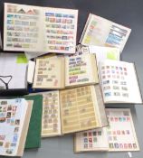 A box of all world stamps in albums, stockbooks and box files
