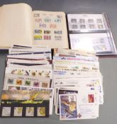 Sundry presentation packs and first day covers and a Swiftsure stamp album