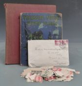 Two albums of all world stamps and a quantity of loose Newfoundland stamps