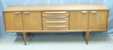 Young / Young Ltd retro / mid century modern teak sideboard designed by John Herbert, W213 x D46 x