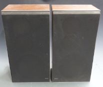 A pair of Bang & Olufsen Beovox 545 speakers in faux rosewood cases