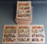 One-hundred-and-eighty-five Adventure comic books/ magazines 1230 (1948 to 1872 (1960).
