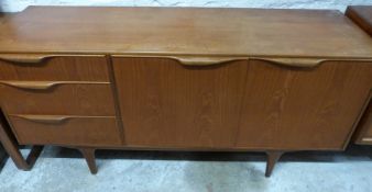 McIntosh & Co Retro / mid century modern teak sideboard with three drawers, twin door cupboard and
