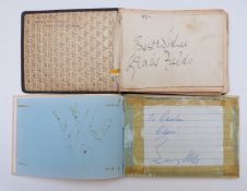 Autograph album including Gracie Fields, Benny Hill and Tony Blackburn