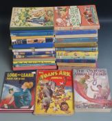Thirty-five boys', girls' and children's annuals including The New Target Book For Boys, My Giant