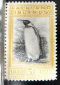 Falkland Islands SG136A, 1933 black and yellow orange mint