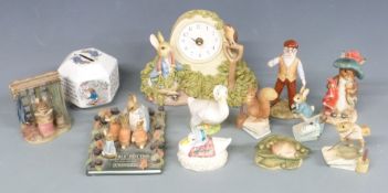 Border Fine Arts Beatrix Potter figures / tableaux including The Tale of Peter Rabbit Millennium,