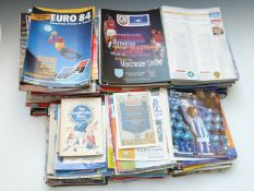 Large collection of football programmes 1980s onwards including International, FA Cup Finals,