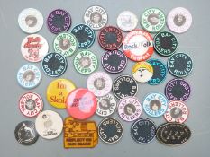 Bay City Rollers, EMI records, I'm a Skolar and other pop / counter culture badges