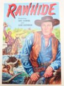 Two Walt Howarth signed limited edition original artwork prints Rawhide! featuring Eric Fleming