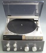 AKAI AP-M3 record player together with a Trio amplifier