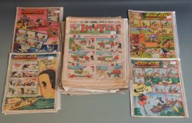 Over 80 large format comic books/ magazines including Rainbow, Jingles, Mickey Mouse Weekly,