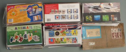 A box of GB presentation packs, high face value