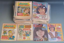 One-hundred-and-sixty various girls comic books/ magazines including Jackie, Judy, June, Hi and